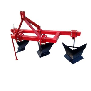 Cultivador Agrícola de 3 Filas, Arado de Surco Rojo Multifuncional para Preparación de Tierra para Plántulas de Árboles - Product Image 1