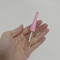 4ML Bon marché Tube de colle pour cils en plastique Conteneur vide pour eye-liner liquide avec brosse