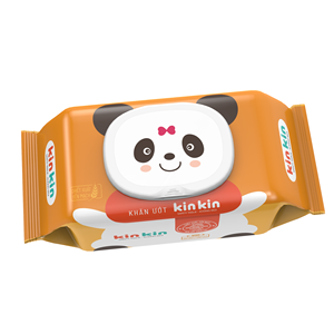 ผ้าเช็ดทำความสะอาดผิวเด็ก KINKIN ปลอดภัย ไร้แอลกอฮอล์ สำหรับผิวแพ้ง่าย ผลิตในเวียดนาม บรรจุ 80 ชิ้น เหมาะสำหรับสภาพอากาศร้อนชื้น ผลิตจากวัสดุธรรมชาติ รับผลิตแบบ OEM - Product Image 1