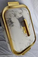 Ensemble chauffe-plats de luxe 2 pièces en acier inoxydable 3L 4L, marmite isotherme pour réunions familiales et fêtes, idéal comme cadeau, plat à fondue