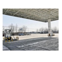 Meilleur Prix Espace Extérieur Cadre Structure En Acier Station-Service Toit Auvent Bâtiment