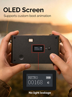 Appareil photo rétro portable classique 8MP sans écran avec filtres, écran OLED intégré, fabriqué en Chine, pour Noël