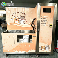 Système de lavage pour chiens avec alarme indicatrice d'entrée de niveau, facile à entretenir sur site, pour centre de soins et installation de bain pour animaux de compagnie