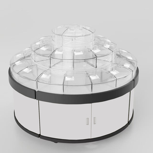 Exhibidor de Múltiples Niveles Ecobox, Mueble de Exhibición para Refrigerios, Dulces y Alimentos, Mueble de Exhibición Plegable de Plástico con Contenedores para Tienda - Product Image 6