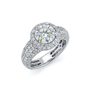 <b>Custom</b> Silver/10K/14K/18K Solid Gold 1.0 Carat VVS-VS Quality Round Lab Grown Brilliant Cut Diamond engagement <b>Ring</b> - Product Image 1
