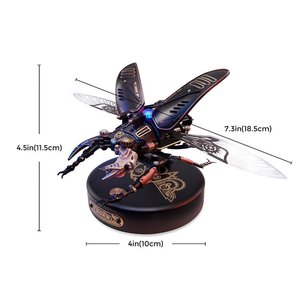 Modelo de Escarabajo de Plástico, Juguete de Ensamblaje 3D, Kit de Rompecabezas, Modelo de Insecto Difícil de Armar a Mano para Adultos, Regalo Creativo - Product Image 1