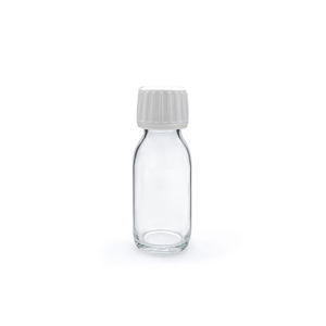 Flacons en verre transparent de qualité pharmaceutique pour sirop contre la toux, liquide oral, <span class=keywords><strong>enzyme</strong></span>, épaissi, à col étroit, type divisé, flacons médicaux - Product Image 1