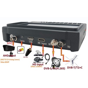 เครื่องวัดสัญญาณทีวี 3-in-1 รองรับ <span class=keywords><strong>DVB</strong></span>-S/S2 <span class=keywords><strong>DVB</strong></span>-T/<span class=keywords><strong>T2</strong></span> <span class=keywords><strong>DVB</strong></span>-C พร้อมฟังก์ชันทดสอบกล้องวงจรปิด AHD รองรับ HD UTC - Product Image 2