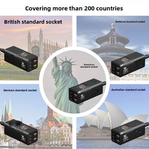 Chargeur rapide portable 75W GaN PD en gros pour usine, avec ports Type-C/USB, idéal pour la maison et le bureau - Product Image 4