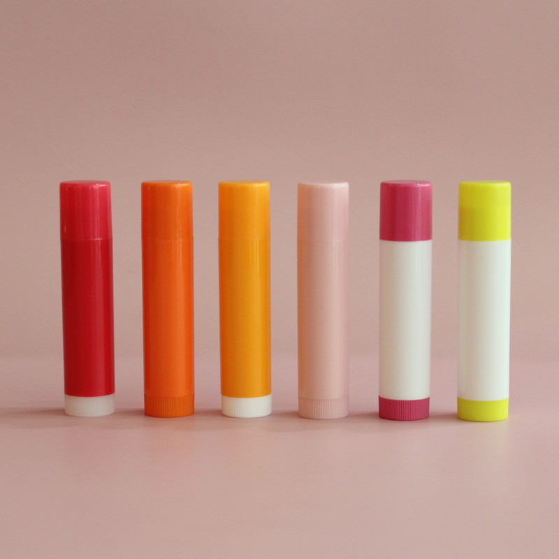 Lip Balm Container Cylinder White Lipbalm Tube Private Label Custom Tube Cheap Lip Balm Packaging