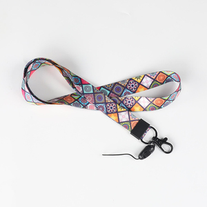 Custom Cartoon Anime Sublimation Keychain Lanyards Digital Printing Polyester Lanyard with Logo