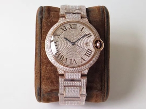 Sang trọng đầy đủ kim cương 42mm tự động cơ khí thép không gỉ xem với con trỏ quay số đơn giản kinh doanh phong cách cá nhân may - Product Image 4