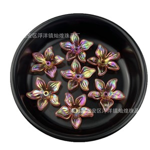 Breloques Fleur de Bauhinia Irisée de Chaozhou en Alliage de Zinc, Cinq Pétales Translucides, Accessoires de Bijoux DIY pour Bracelets et Épingles à Cheveux - Product Image 5