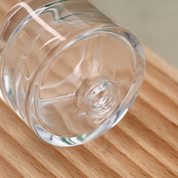 Flacons de parfum minimalistes en verre avec bouchons en bois - 30 ml, 15 mm, baïonnette, sérigraphiés, design épaissi transparent pour le voyage et la personnalisation