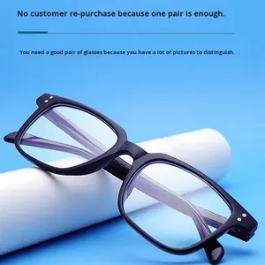 売れ筋ダイヤモンド型フルフレーム眼鏡おしゃれなソリッドパターンカラーブラインド補正メガネ人の色 - Product Image 3