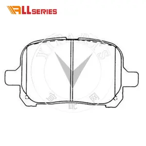 Allseries D707 céramique avec cuivre disques de frein avant processus de fabrication de plaquettes de frein voiture