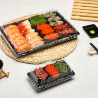 Bingo Wholesale Chine – Barquettes alimentaires jetables écologiques en plastique pour sushis avec couvercle
