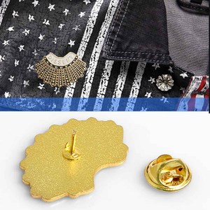 Pin Rectangular de Feminismo con la Ley de Ginsburg, Pin de Solapa para Estudiantes, Broches de Esmalte, Insignias, Joyería al por Mayor - Product Image 5