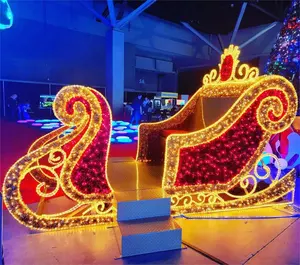 Освещение RayTop, уличное праздничное украшение, светодиодное 3d рождественское освещение для Санты и Санта-Клауса
