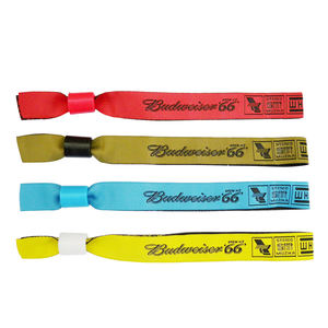 Pulseras tejidas con cierre deslizante para eventos, pulsera tejida personalizada con bloqueo para eventos - Product Image 5