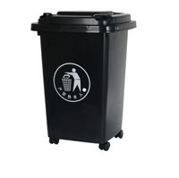 Poubelle à pédale en plastique multicolore avec couvercle, poubelle de tri à commande au pied pour la classification des déchets à la maison, au bureau et à l'école