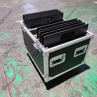 Flight case de scène DJ personnalisable OEM/ODM avec base en acier, insert réglable pour drapé, et cadre en aluminium avec mousse EVA