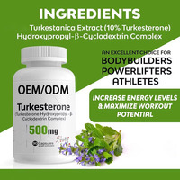 Capsules de Turkesterone OEM pour la musculation, alternative anabolique naturelle, croissance musculaire et récupération, complément alimentaire