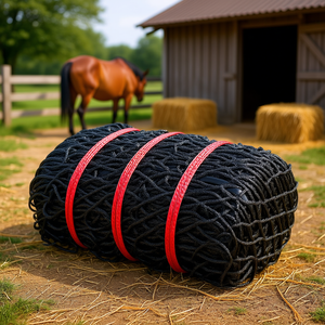 Filet à foin pour mangeoires à chevaux, 5,91 pieds, conception sans nœuds, matériau PE, mangeoire à aiguille - Product Image 2