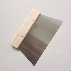 Grande Utensile da cucina in acciaio al carbonio in metallo raschietto tritatutto con manico in legno multiuso taglia pasta per pane - Product Image 5