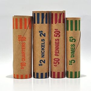 Rollos de Envoltorios para Monedas (128 Surtidos) - Cuartos de Dólar, Centavos, Monedas de Cinco Centavos y Monedas de Diez Centavos - Product Image 3