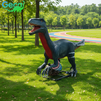 Grand modèle de dinosaure réaliste, modèle animatronique pour parc à thème sur le thème des dinosaures