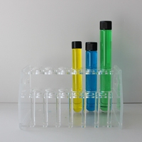 Botella de vidrio con tapón de rosca, viales de vidrio de alta borosilicato