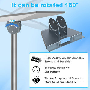 Support de sol robuste Starlink Mini V4 - Support portable en acier inoxydable pour camping en extérieur, camping-car et jardin - Product Image 4