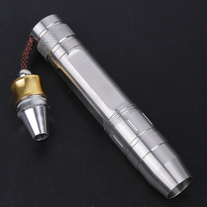 ไฟฉายซุปเปอร์ไฟร์เพ็น S10 สีเงิน กันน้ำ แสงสีเหลือง สำหรับตรวจสอบหยกและของโบราณ - Product Image 4