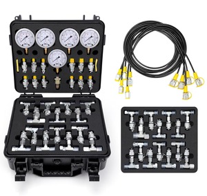 Kit de Diagnóstico Hidráulico con 5 Manómetros y 13 Accesorios para Acoplamientos de Excavadoras y Maquinaria de Construcción, Presión para OEM, Nuevo de Fábrica, Un Año de Garantía - Product Image 1