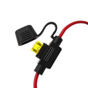 Boîte à fusibles étanche pour voiture, 12V 20A, insert de fusible de batterie, fil rouge, 5 connecteurs automobiles - Product Image 2