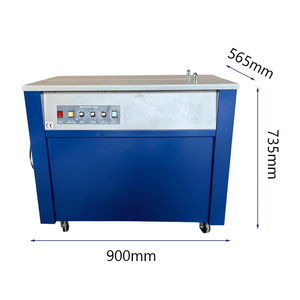 Vendita calda della fabbrica a doppio motore elettrico macchina confezionatrice cartone PP cintura macchina reggiatrice semi automatica - Product Image 1