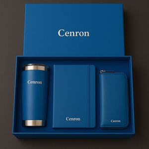 Premium <b>Orange</b> Corporate Gift Set : Stainless-Steel Tumbler, PU Notebook & Leather Wallet for Business Branding - Product Image 6