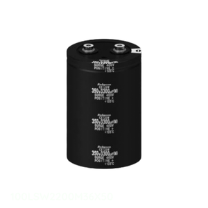 Condensateur 100LSW2200M36X50 CAP ALUM 2200UF 20% 100V à visser pour montage sur châssis, canal fabricant - Product Image 1