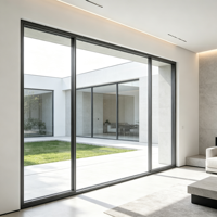 Mur-rideau en aluminium à profil étroit pour bâtiment commercial, fenêtre à double vitrage à visibilité réduite pour projet de bâtiment de grande hauteur