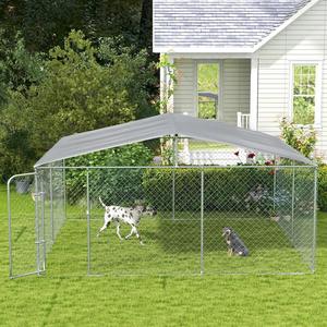 กรงสุนัขขนาดใหญ่สำหรับกลางแจ้งพร้อมกรอบโลหะสไตล์โมเดิร์น - Product Image 2