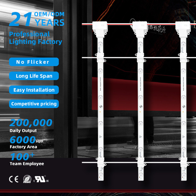 High Quality High-CRI Rigid Strips 220v Aluminium Waterproof Backlight Led bar Light for Highway Advertising Light Box