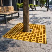 Grille de lavage de voiture en PRV moulé, panneau de sol autodrainant en fibre de verre de 30 mm, résistant à l'huile, haute résistance, fournisseur