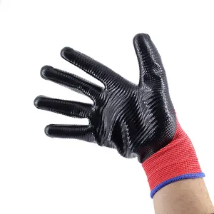 Хит продаж, качественные рабочие перчатки с нитриловым покрытием для промышленных садоводческих работ
