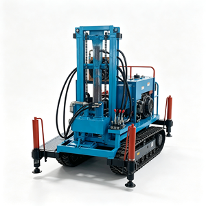 小型ディーゼル水井戸掘削装置95m、鉱山用ヘビーデューティーチャック付き - Product Image 6