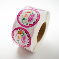 Autocollant d'étiquette de bouteille de pot de nourriture autocollant personnalisé étiquettes de tasse de crème glacée autocollants de récipient de crème glacée