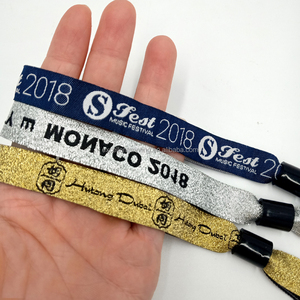 Pulseras <span class=keywords><strong>de</strong></span> Tela para Festivales y Eventos, con Cierre <span class=keywords><strong>de</strong></span> Plástico, Pulseras Lisas <span class=keywords><strong>de</strong></span> Satén para <span class=keywords><strong>Conciertos</strong></span>, en Oferta - Product Image 6