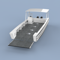 Gobygo — bateau de pêche d'atterrissage en aluminium, bateau de 11m, barge, chargement avant, cargo en vente