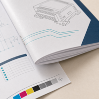 Folletos Impresos Personalizados en Papel Couché de Lujo, Tamaños A4 y A5, Manuales de Instrucciones Plegables para Productos Electrónicos