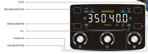 เครื่องเชื่อมกึ่งอัตโนมัติแบบ MIG พร้อมอินเวอร์เตอร์ CO2 รุ่น 350 และเครื่องเชื่อม MIG MAG - Product Image 3